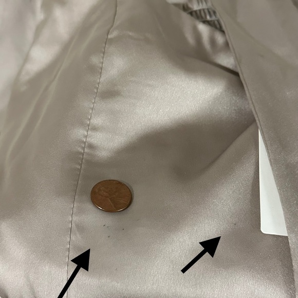 Show Me Your Mumu Claire Midi Dress Show Me The Ring Luxe Satin Small NEW NWT - Picture 6 of 6